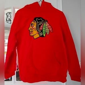 Nhl Red Hoodie with Logo